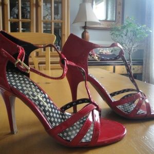Jessica Simpson Strappy RED Heels Size 8